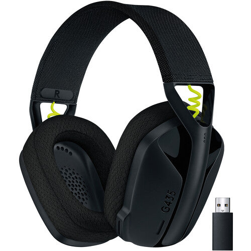 Logitech G G435 trådlöst gamingheadset (Svart/Gult)