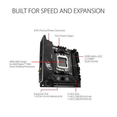 ASUS ROG STRIX B650E-I GAMING WIFI AM5 Mini-ITX Moderkort