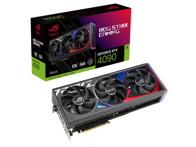 ASUS NVIDIA GeForce ROG STRIX RTX4090 GAMING grafikkort 24 GB GDDR6X, DLSS 3