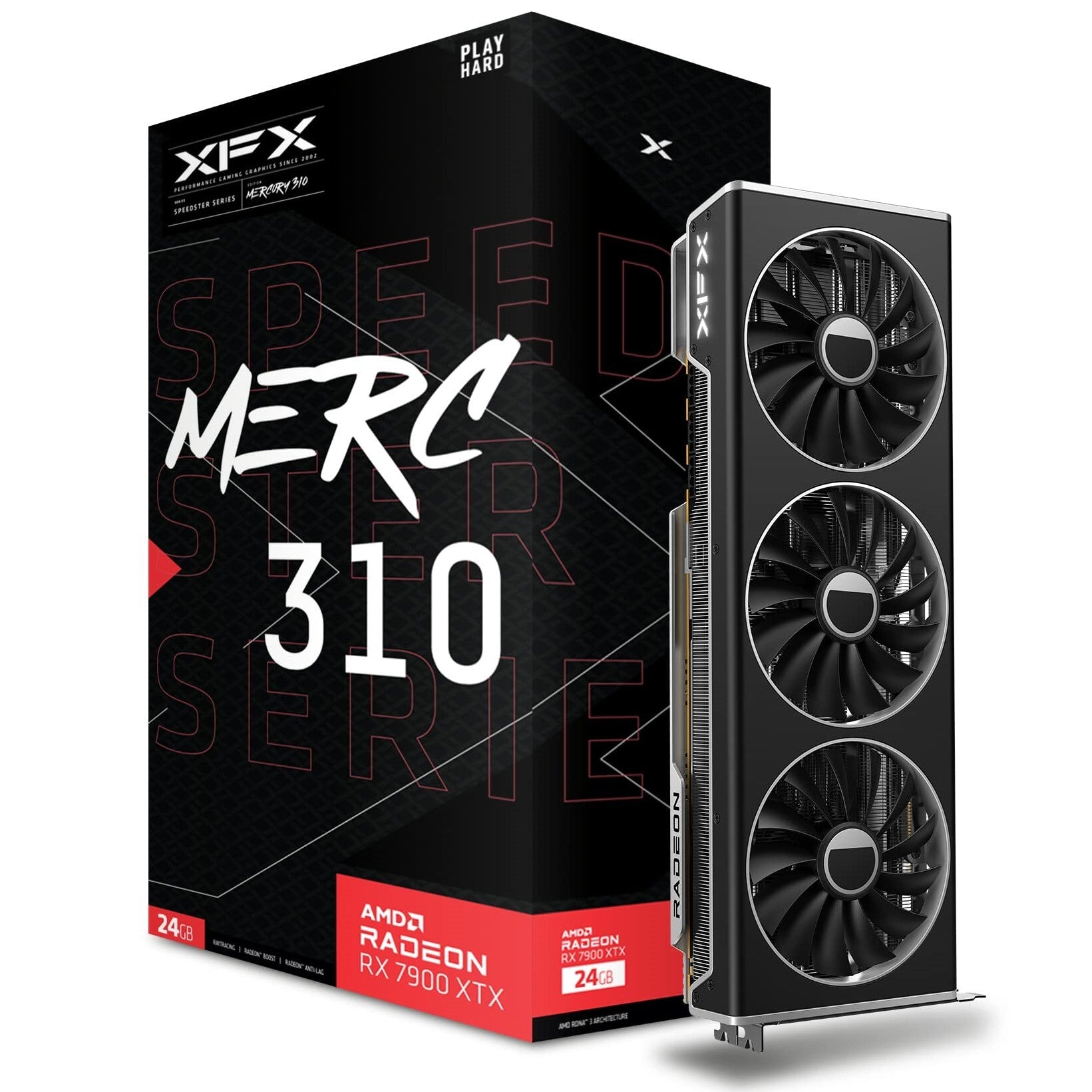 XFX Radeon RX 7900 XTX SPEEDSTER MERC 310 Black, 24GB GDDR6