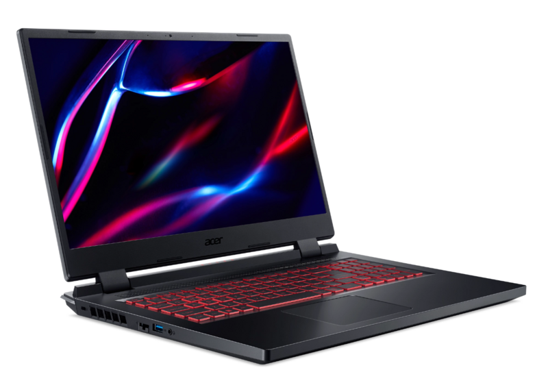 Acer Nitro 5 AN517-55-780B, DOS, Intel Core i7-12650H, 16GB, 17,3", FHD, SSD1TB, M.2 PCIe NVMe, RTX 4060-8GB, 802.11ax, BT 5.1, Wi-Fi 6, 4x UBS6, 3,2, 1x Thunderbolt4, 1x RJ45, 2,5 kg, färg svart