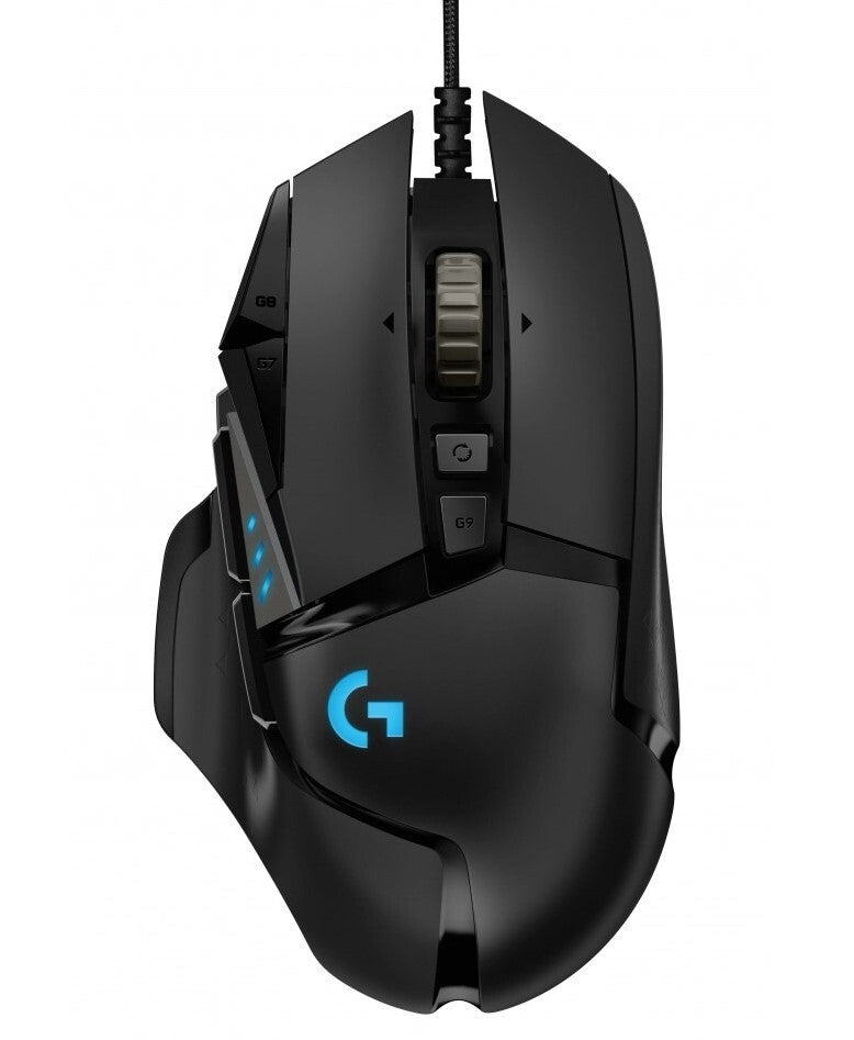 LOGITECH G502 Spelmus med sladd - HERO - SVART - USB - EER2