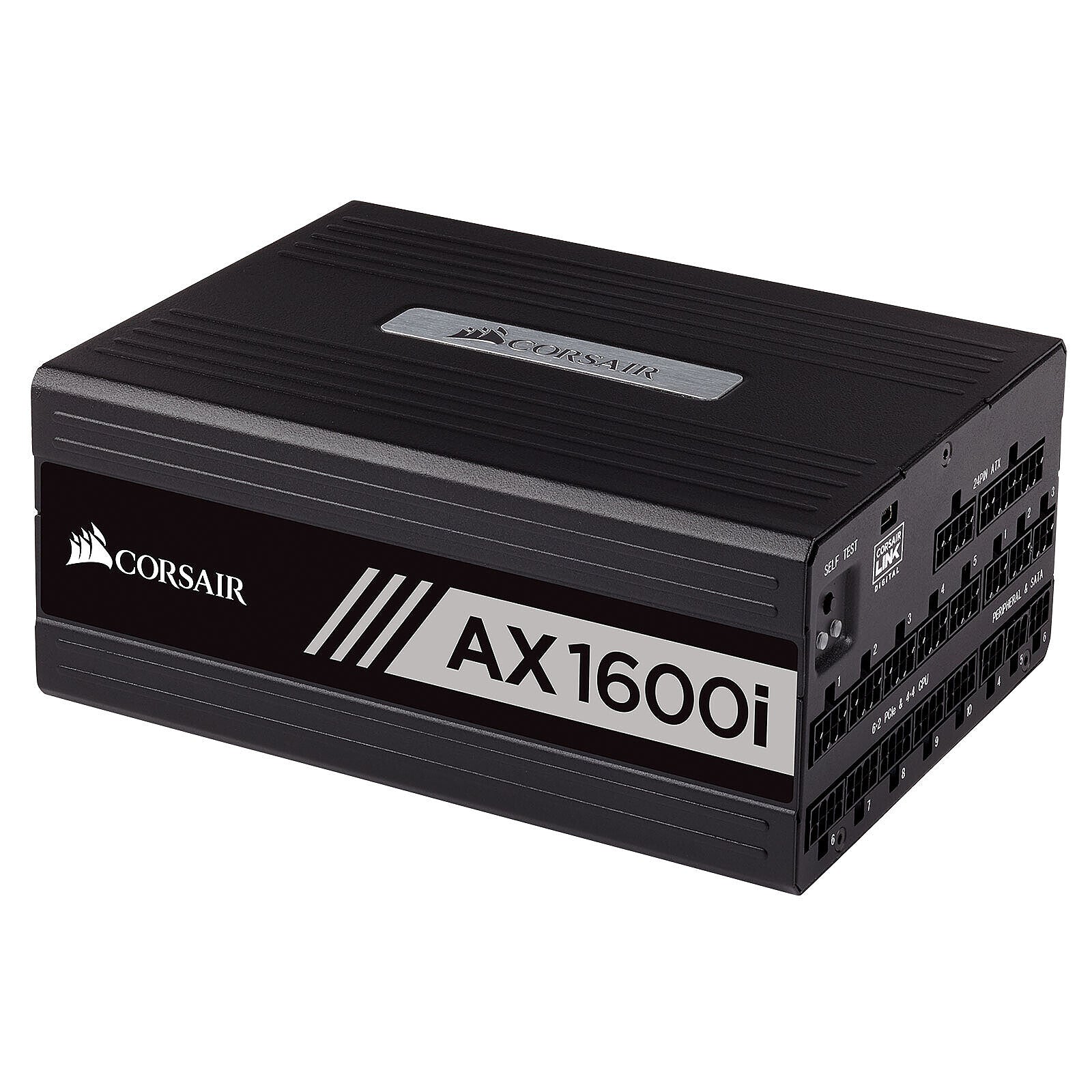 Corsair 1600W PSU, (AX1600i), fully modular, ATX, ATX12V v2.4, 80 plus titanium