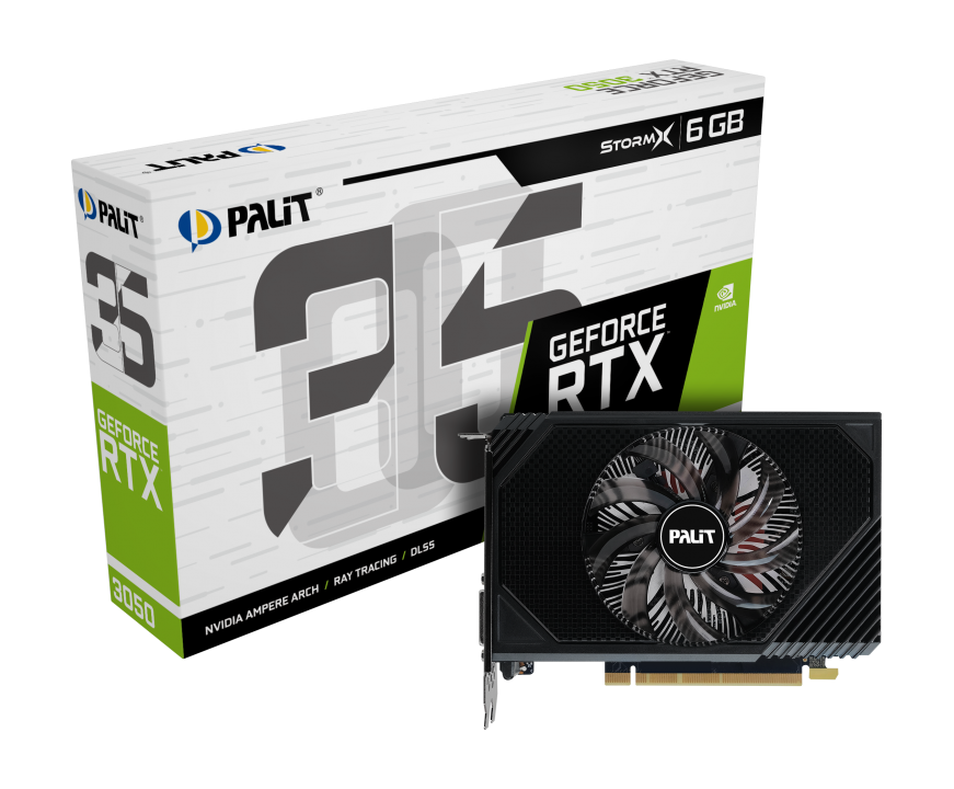 PALIT GeForce RTX 3050 StormX, 6 GB GDDR6