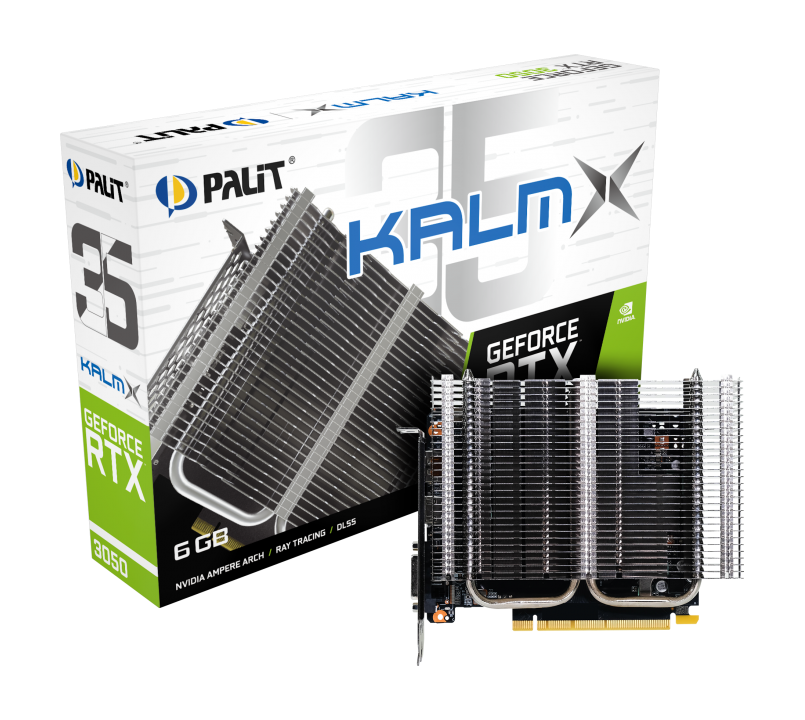 Palit GeForce RTX3050 KalmX 6G, 6GB GDDR6