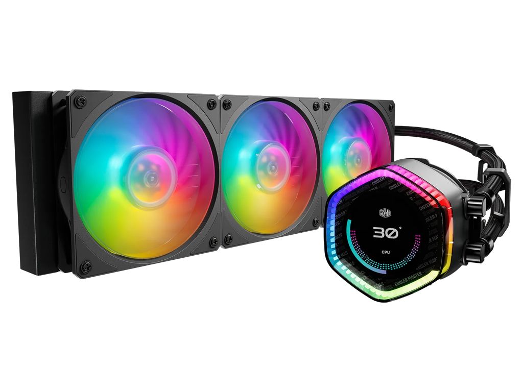 AIO Liquid Cooler Cooler Master MasterLiquid ML360 Ion, 360 mm, ARGB, svart