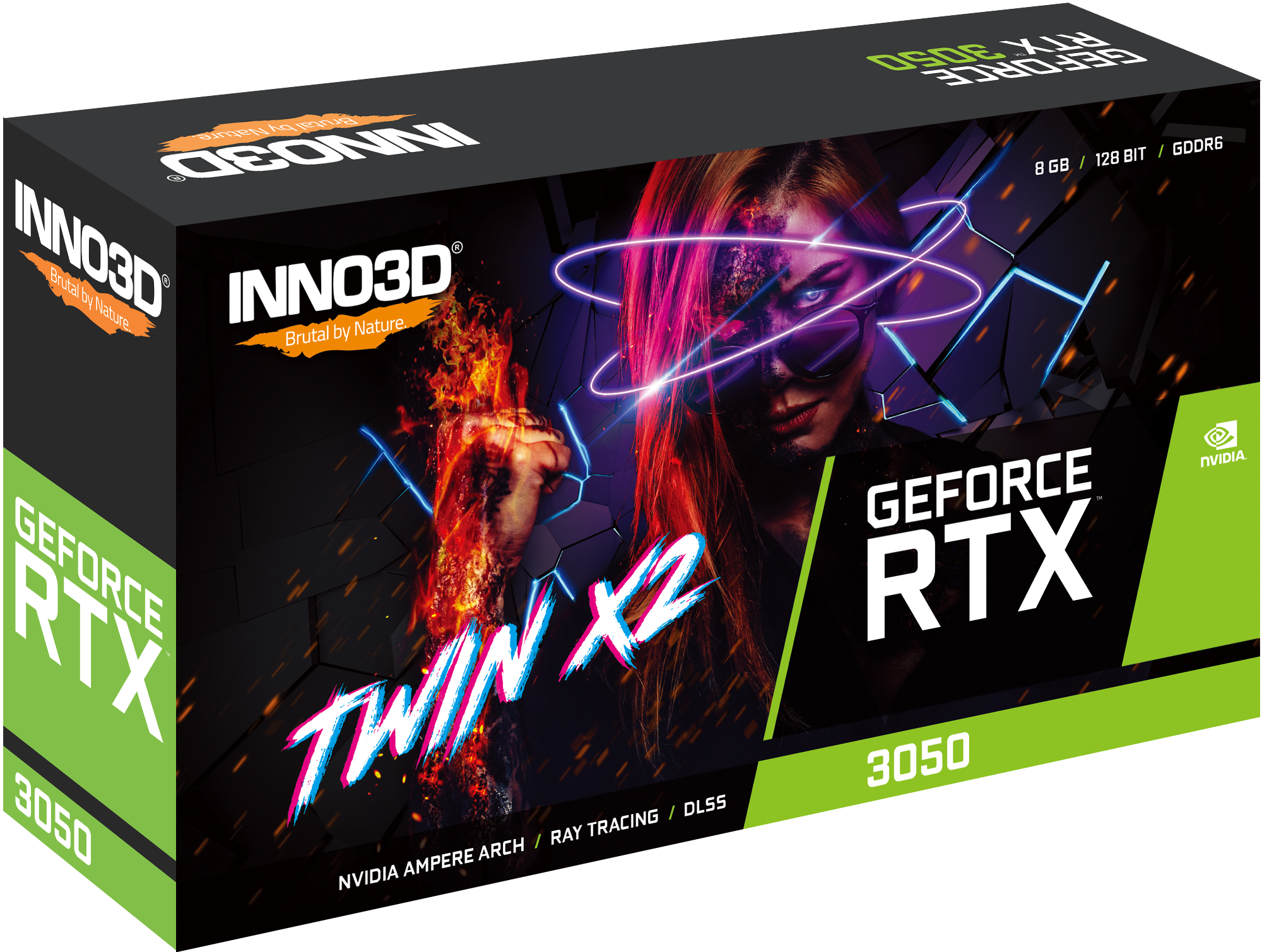 Inno3D GeForce GTX 3050 TWIN X2, 8GB GDDR6