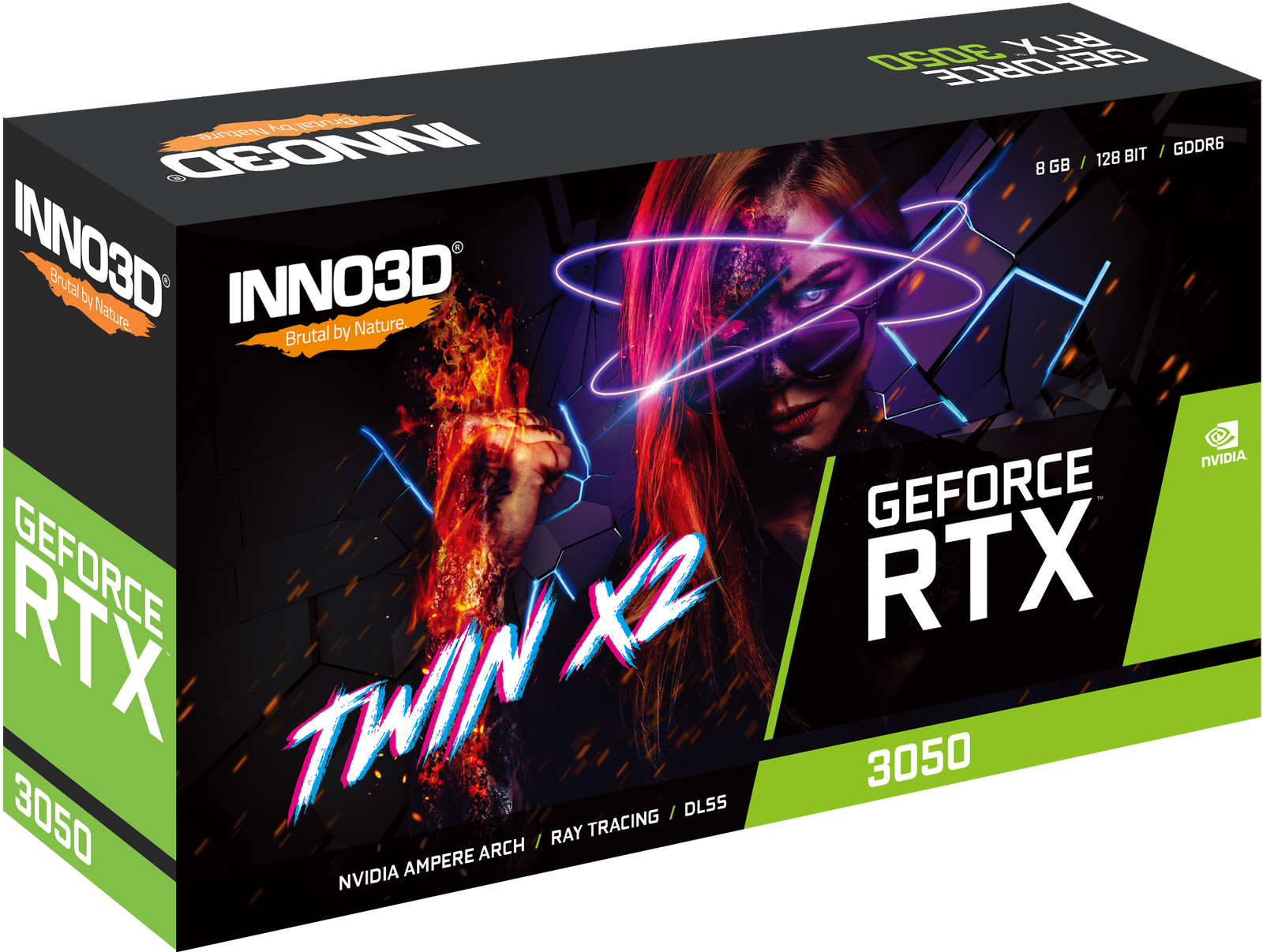 Inno3D GeForce GTX 3050 TWIN X2, 8GB GDDR6