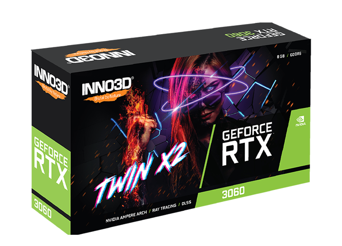 INNO3D GeForce RTX 3060 Twin X2 OC, 8GB GDDR6