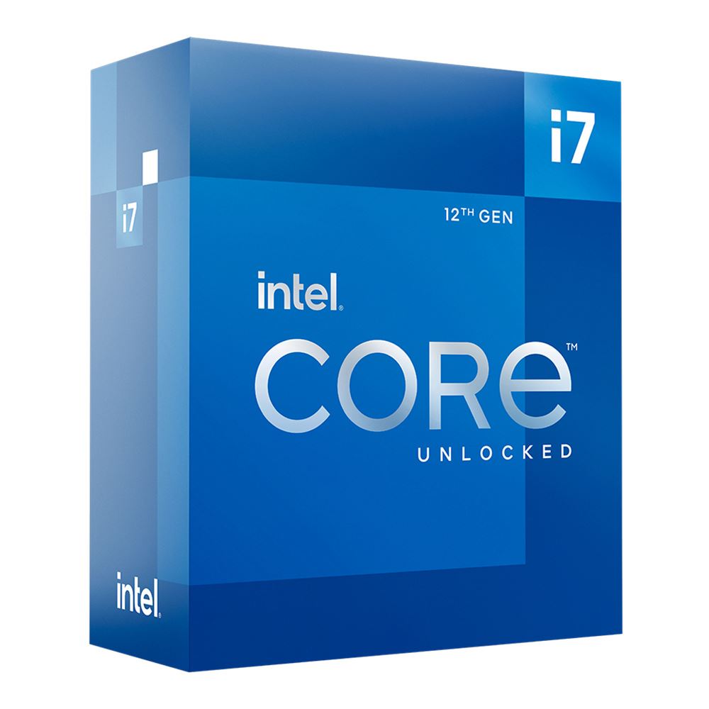 Intel Core i7-12700K Alder Lake 3,6 GHz tolvkärnig LGA 1700-förpackad processor