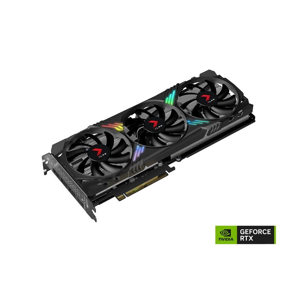 PNY NVIDIA GeForce RTX 4070 Super XLR8 Gaming Verto Epic-X RGB Overclocked Triple Fan 12GB GDDR6X PCIe 4.0 Grafikkort