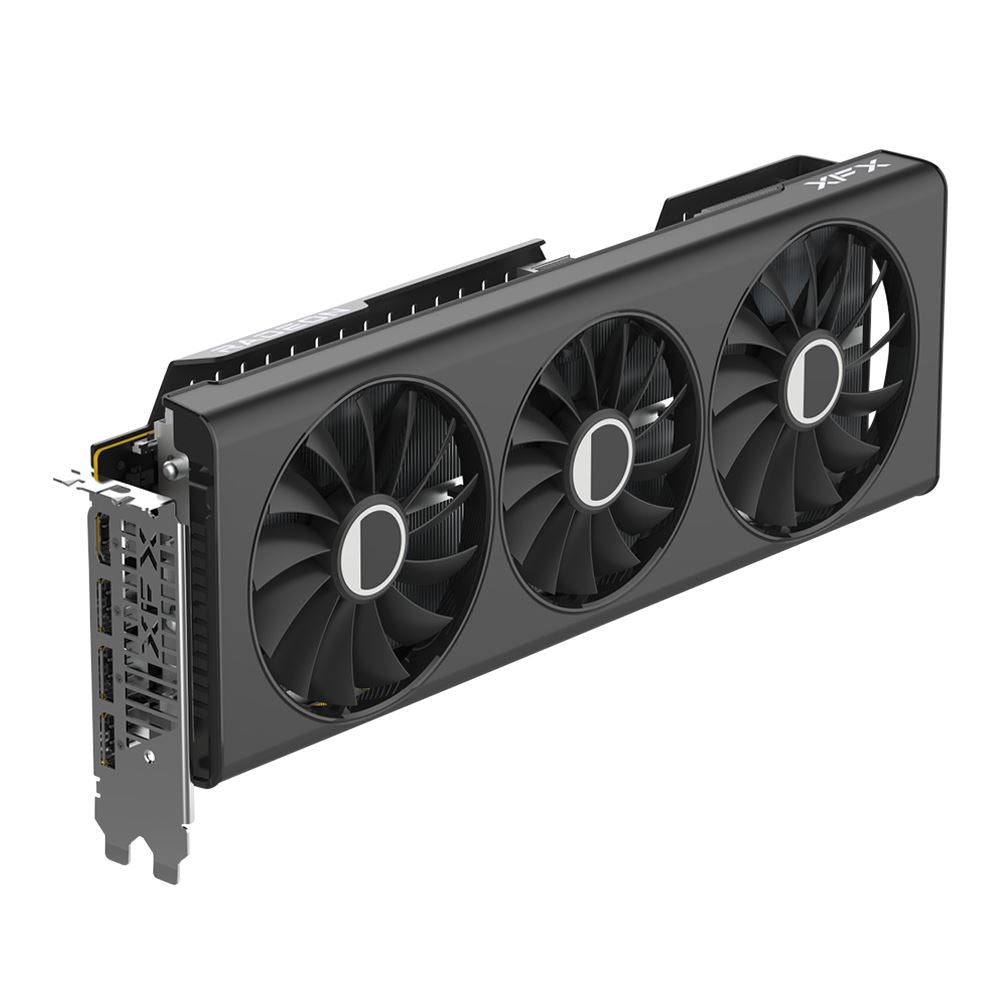 XFX AMD Radeon RX 7700 XT Speedster QICK 319 Black Edition Overclocked Dual Fan 12GB GDDR6 PCIe 4.0 Grafikkort