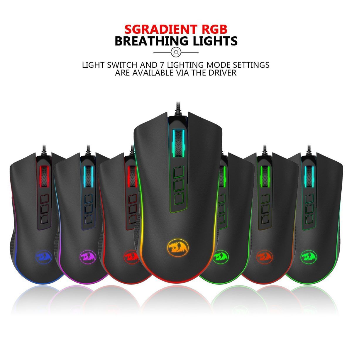 Redragon Cobra Chroma M711 RGB spelmus