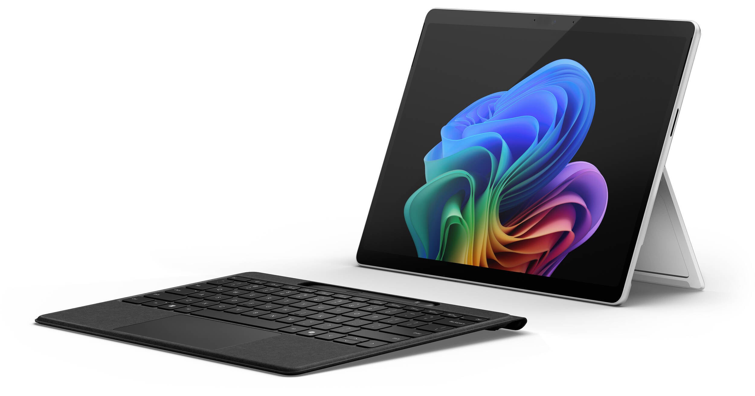 Microsoft 13" Surface Pro Copilot+PC med Svart Surface Pro-tangentbord (11:e Gen, platina, endast Wi-Fi)